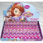 60 PCS Sofia the First Self-inking Stamp Birthday Party Favors Stampers