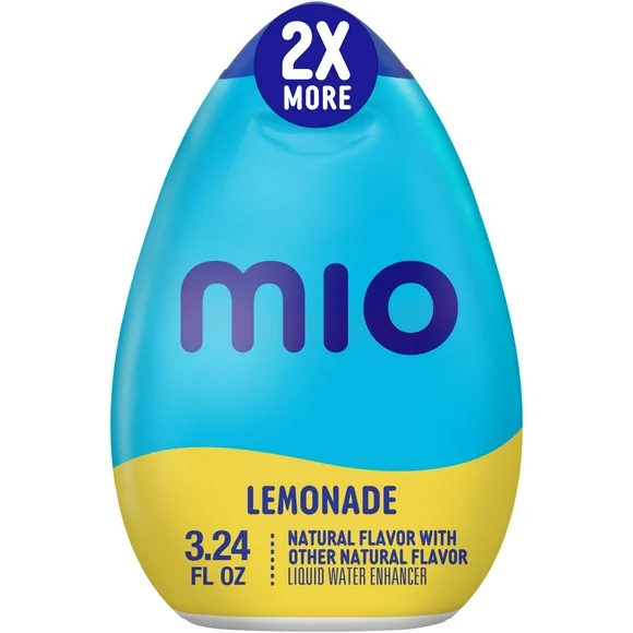 MiO Lemonade Sugar Free Water Enhancer with 2X More, 3.24 fl oz Big Bottle