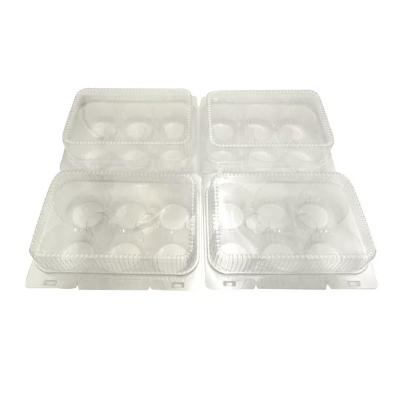 Way To Celebrate 6-Cupcake Clear Clamshells, 4 Count