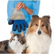 Massage True Glove Touch Gentle Efficient Pet Grooming Dogs Cats Cleaning Bath