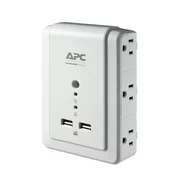 APC 6-Outlet Wall Surge Protector 1080 Joules with USB Ports, SurgeArrest Wall Tap (P6WU2)
