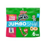 Kellogg's Apple Jacks Jumbo Snax Cereal Snacks, Lunch Box Snacks, Kids Gaming, Original, 6oz, 1 Bag