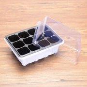 Project Retro 12-Hole Plastic Nursery Box Seedling Starter Trays Plant Grow Starter Pots YJ