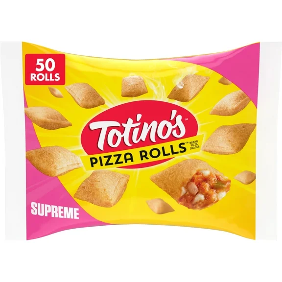 Totino's Pizza Rolls, Supreme, Frozen Snacks, 24.8 oz, 50 ct