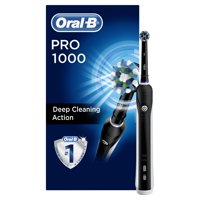 Oral-B 1000 Crossaction Electric Toothbrush, Rechargeable, Black