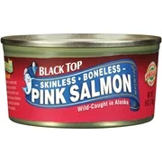 (3 Pack) Black Top Skinless Boneless Pink Salmon, 6 oz Can