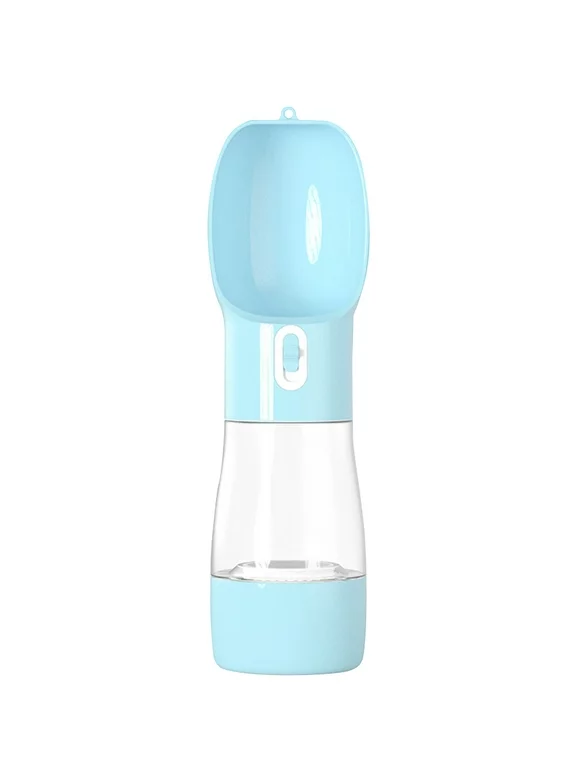 Dog Water Bottle For Walking, Multifunctional And Portable Dog Travel Water Dispenser With Food Container