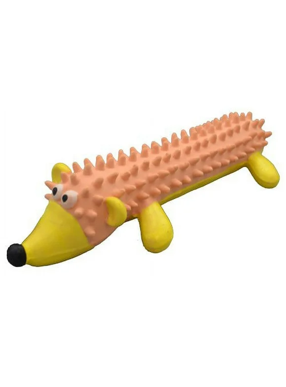Amazing Pet Products Shaggy Latex Hedge Hog Squeek Toy, 6Inch