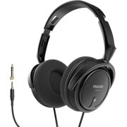 Philips Wired over Ear Stereo Headphones for Podcasts, Studio and Recording Headset  with 6.3 1/4" Add on Adapter for Computer, Keyboard and Guitar
