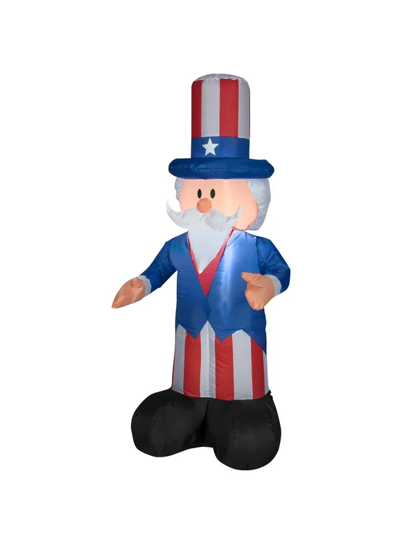 Uncle Sam Inflatable, 4ft Tall, Way to Celebrate