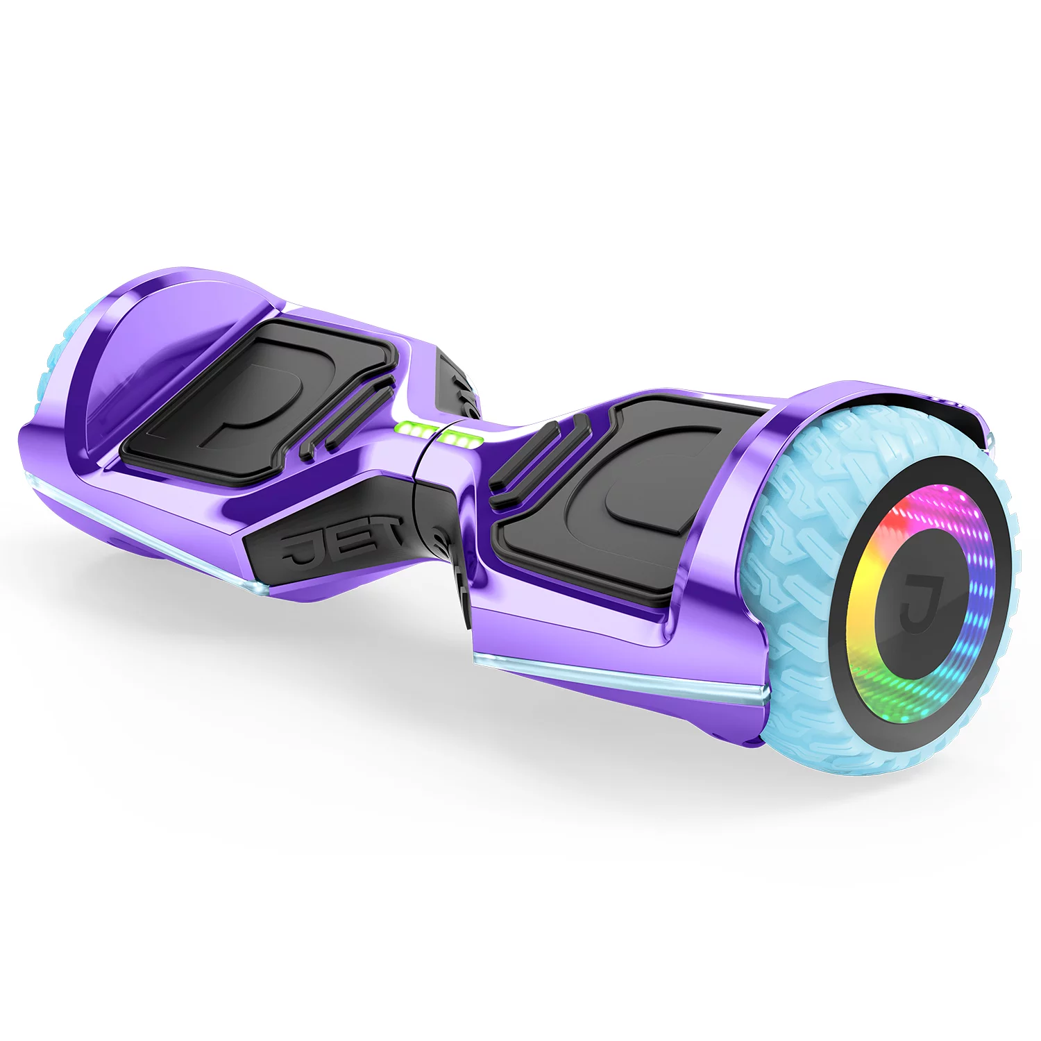 Jetson Rave Hoverboard | Weight Limit 220 lb, 12+ | Purple | Built-in Bluetooth Speaker, Customizable LED Light-Up Wheels | 12 MPH | 10 Mi Range | 4 Hr Charge Time |24V, 4.0Ah Lithium-Ion