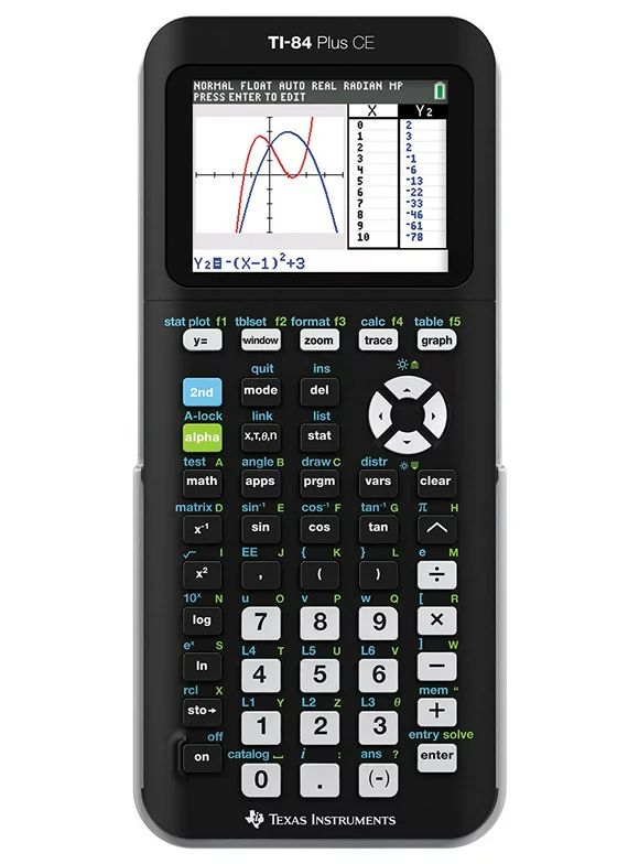 Texas Instruments TI-84 Plus CE Graphing Calculator, Matte Black