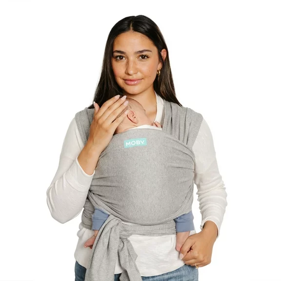 Moby Wrap Classic Baby Wrap Carrier in Grey