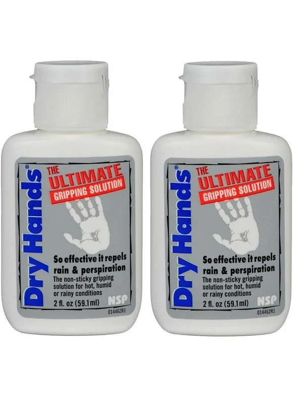 Dry Hands The Ultimate Gripping Solution All-Sport Topical Lotion-The Non-Sticky Gripping Solution for Hot, Humid and Rainy Conditions 2 Fl. Oz Pack 2