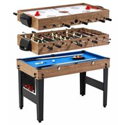 MD Sports 48" 3 In 1 Combo Game Table, Pool, Hockey, Foosball, Accessories Included