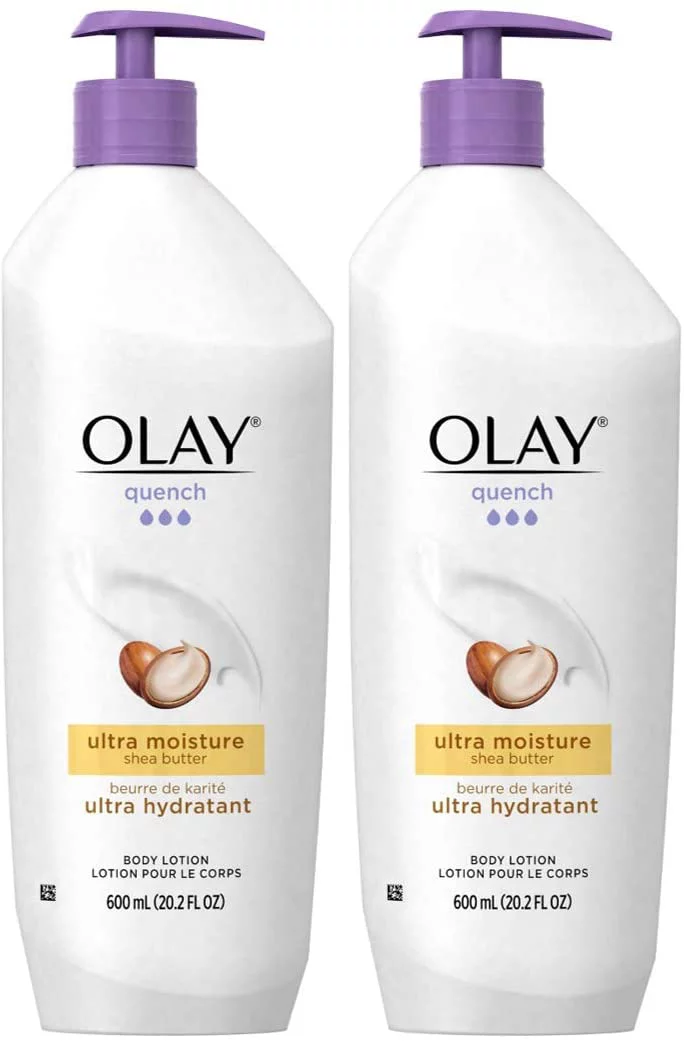 Olay Quench Body Lotion Ultra Moisture with Shea Butter and Vitamins E and B3, 20.2 oz (Pack of 2)