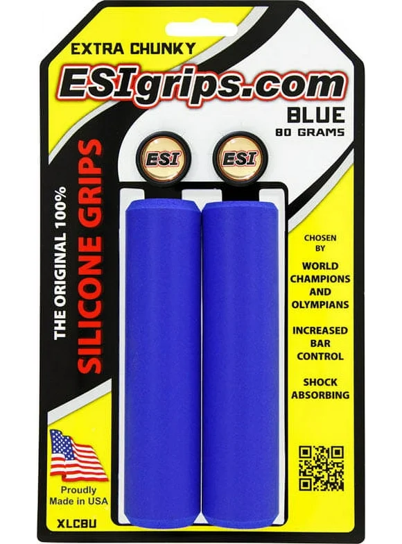 E.S.I., MTB Extra Chunky, Grips, 130mm, Blue