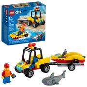 LEGO City Beach Rescue ATV 60286 Building Toy for Kids (79 Pieces)