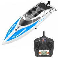 Contixo T2 RC Remote Control Racing Boat | High-Speed Pool Toy Ship (Blue)