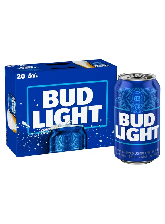 Bud Light Beer, 20 Pack Beer, 12 FL OZ Cans, 4.2% ABV