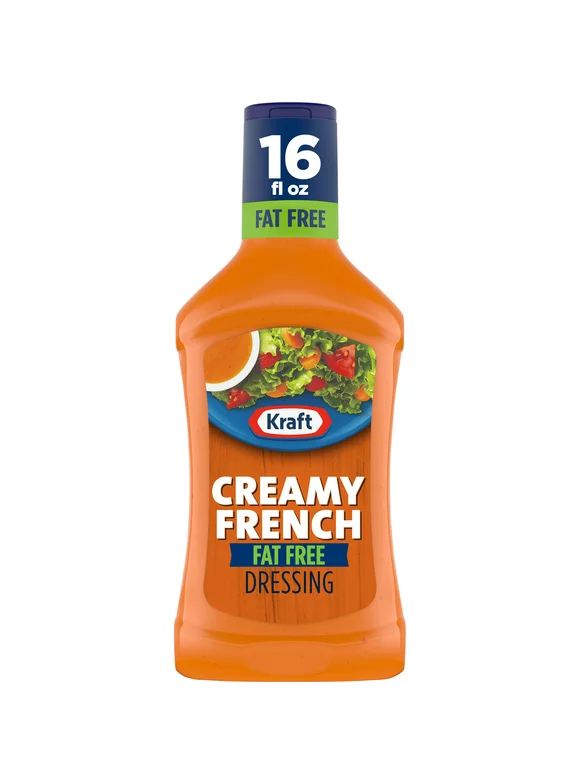 Kraft Creamy French Fat Free Salad Dressing, 16 fl oz Bottle