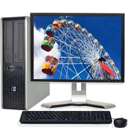 HP Desktop Computer Bundle Tower PC Core 2 Duo Processor 4GB RAM 160GB Hard Drive DVD-RW Wifi with Windows 10 and a 19" LCD Monitor-Refurbished Computer with 1 Year Warranty!