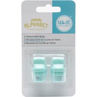 We R Memory Keepers Mini Alphabet Punch Board Refill Blade: Titanium, 2 pack