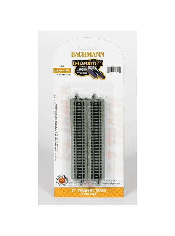 Bachmann Trains N Scale 5" Straight Track - 6 Pack