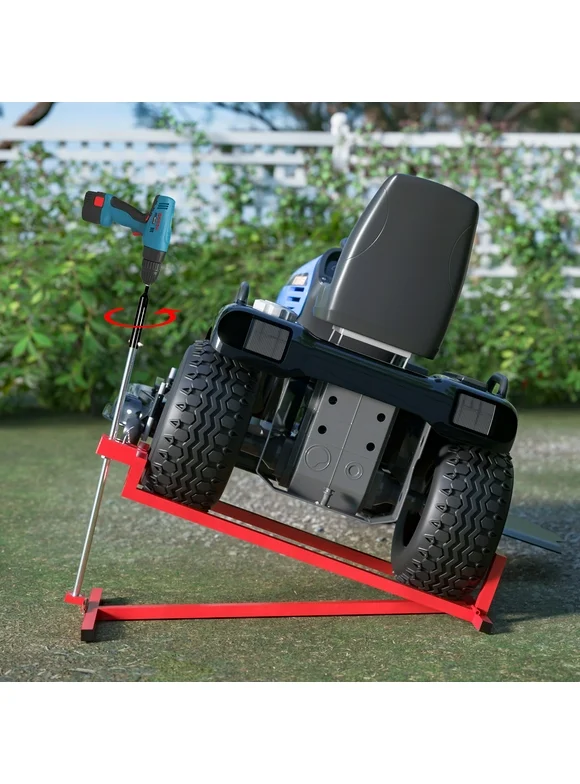 LZBEITEM Lawn Mower Lift Jack - 882 lbs Capacity for Tractors and Zero Turn Lawn Mowers Red