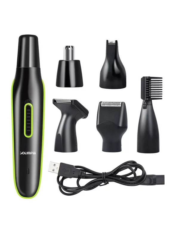 Ear and Nose Hair Trimmer for Men Rechargeable - USB Electric Nose Hair Trimmer for Women - Painless Waterproof Eyebrow Facial Hair Removal Nose Clipper