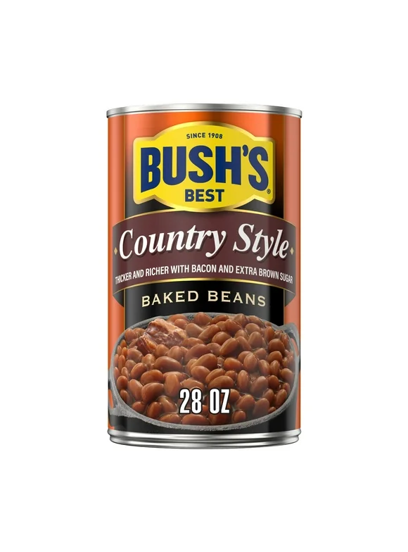 Bush's Country Style Baked Beans, Canned Beans, 28 oz Can