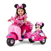 Disney Minnie Mouse Happy Helpers Scooter with Sidecar Ride-On Toy by Kid Trax