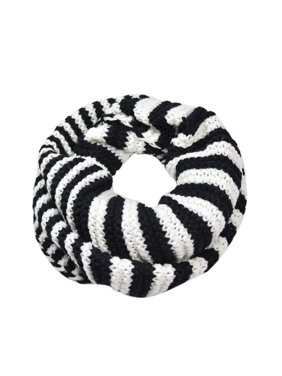 Premium Winter Classic Striped Knit Infinity Loop Circle Scarf