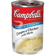 (4 pack) Campbell's Condensed Cream of Chicken with Herbs Soup, 10.5 oz. Can