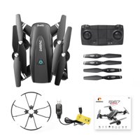 DEERC Foldable GPS Drone with 1080P Camera Quadcopter Drone for Biginners and Adults Follow Me Auto Return to Home Gesture Photos Video