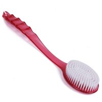 Bath Brush Long Handle For Shower Long Handle For Exfoliating Back Body And Feet Bath And Shower ScrubberRose Red)