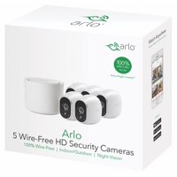 Arlo 720P HD Security Camera System VMS3530 - 5 Wire-Free Battery Cameras with Indoor/Outdoor, Night Vision, Motion Detection