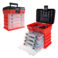 Durable& High-Capacity Utility Box by Stalwart (Red)