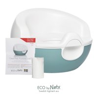 Eco by Naty Clean Potty, Made of Sugarcane and Includes 10 Flushable Liners