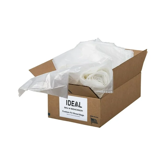 ideal Shredder Bags, 27” x 64”, 56 Gallon Bag, Gusseted, Compatible with ideal Shredder Models 4107 and 4108