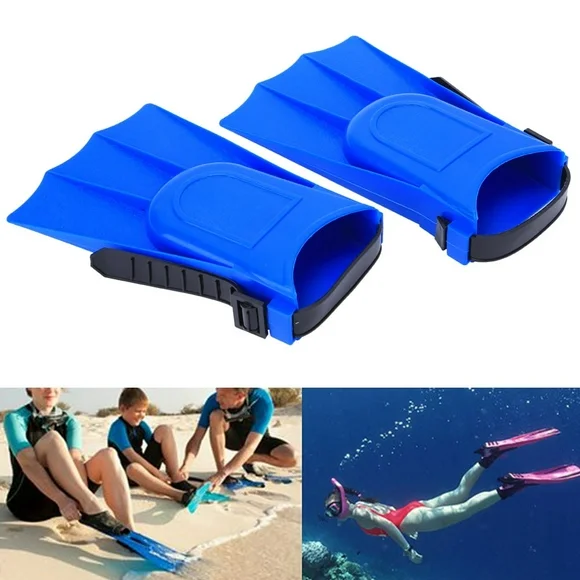 Swimming Flippers,A Pair PVC Children Lightweight Diving Swimming Training Fins Snorkeling Short Flippers,Diving Flippers