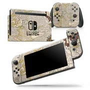 The European Map of Royalty - Skin Wrap Decal Compatible with the Nintendo Switch Console + Dock + JoyCons Bundle