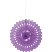 Tissue Paper Fan Decoration, 16 in, Purple, 1ct