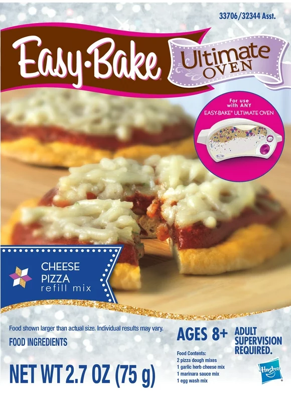 Easy-Bake Ultimate Oven Cheese Pizza Refill Pack, for Ages 8 and up