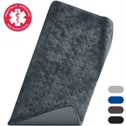 Geniani Extra Large Heating Pad for Back Pain Relief with Dry and Moist Heat Therapy Option for Muscle Pain / Legs / Neck and Shoulders - Navy Gray Color, 12 x 24 inches