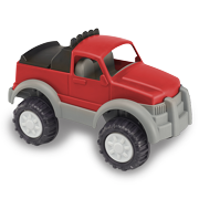 American Plastic Toys Gigantic Pick Up Truck, Red