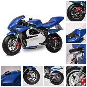 40CC 4-Stroke Kids Pocket Bike Mini Motorcycle, Blue