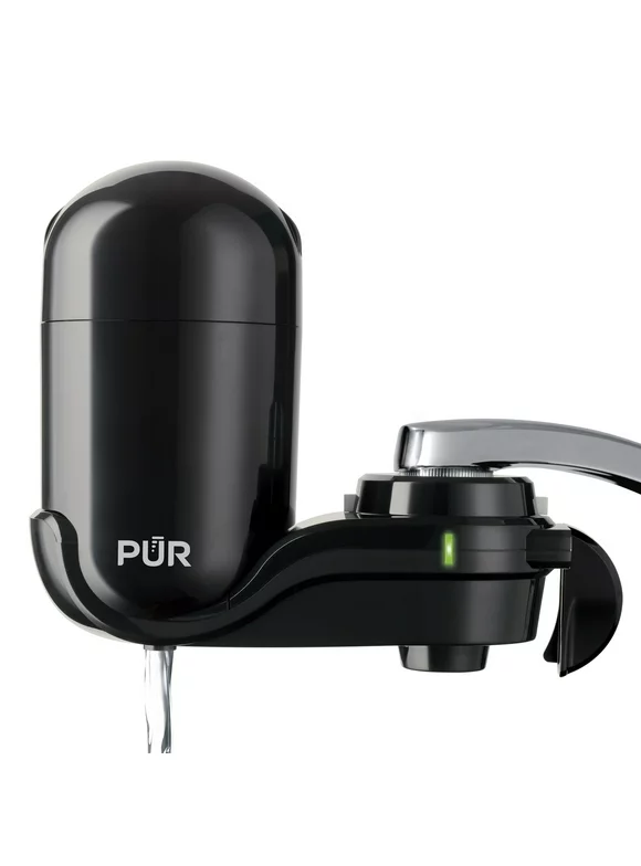 PUR Faucet Mount Water Filtration System, Vertical, Black, FM-2000B