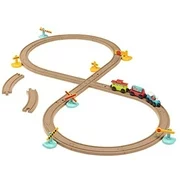 Battat  Train Set for Kids, Toddlers  29pc Train Track Play Set with Trains and Accessories  Developmental Toy  All Aboard Train Set - 2 Years + Fits Thomas, Brio, Chuggington