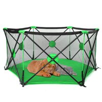 Portable Foldable Pet playpen, Portable Playard Exercise Pen Kennel Carrying Case for Larges Dog Small Puppies Cats Indoor Outdoor Use, with Fast, Easy and Compact Fold, 59.05*27.55in